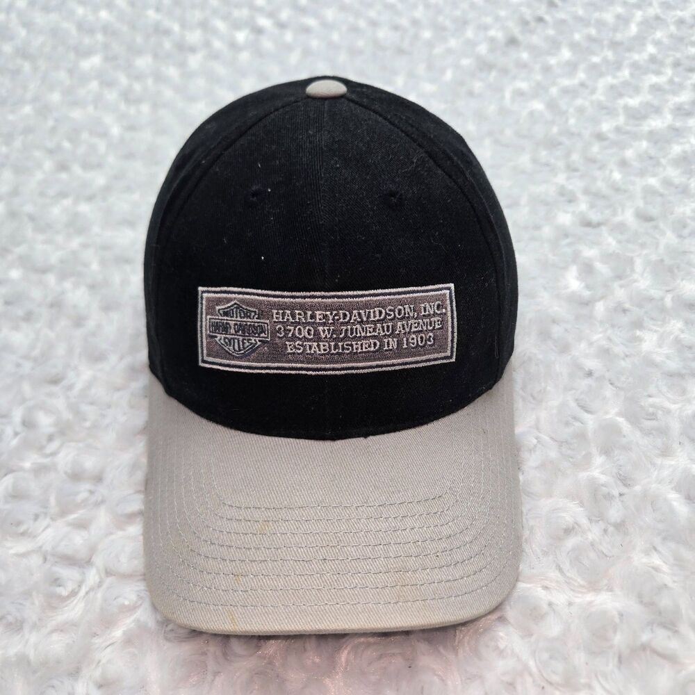 Harley-Davidson Inc. 3700 W. Juneau Avenue Established IN 1903 Baseball Hat Mens